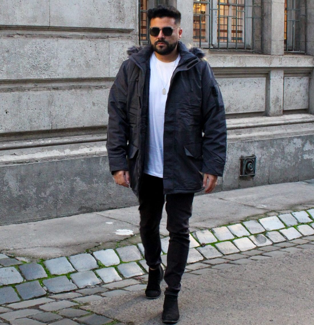 PARKA FELD IMPERMEABLE GRIS PERLA - Imagen 5