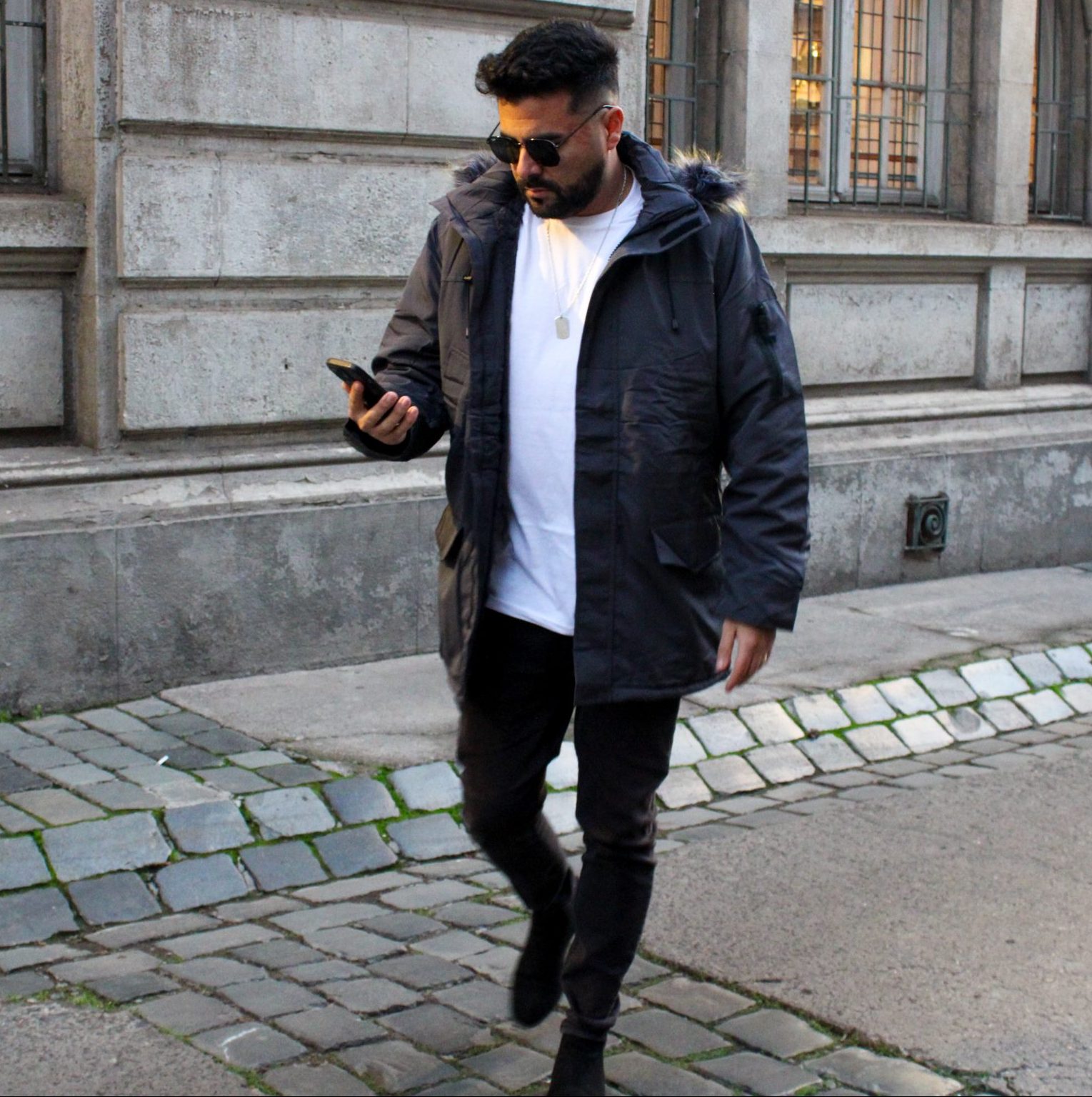 PARKA FELD IMPERMEABLE GRIS PERLA - Imagen 3