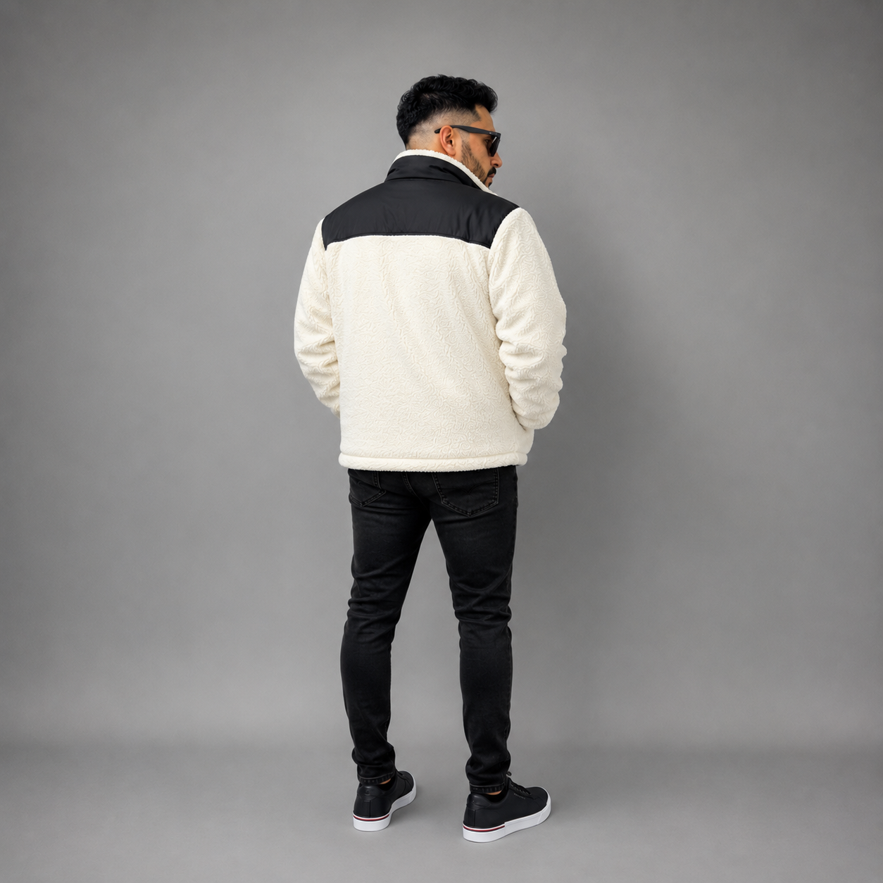 CHAQUETA TEDDY BLANCA - Imagen 6