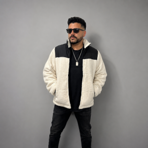 Alternative view of CHAQUETA TEDDY BLANCA