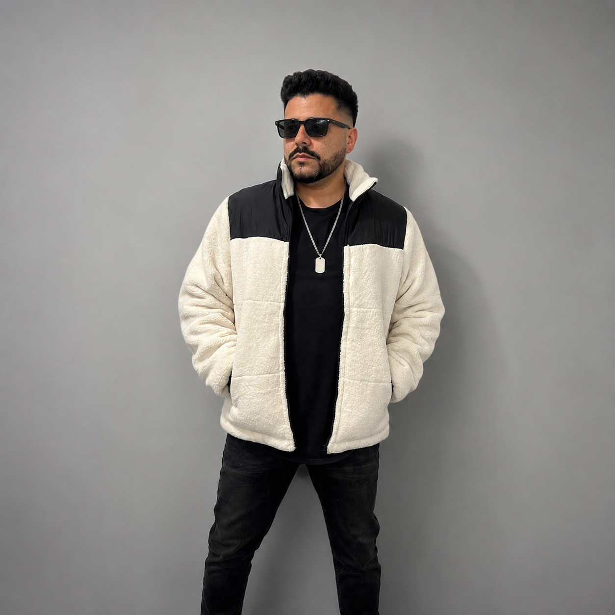 CHAQUETA TEDDY BLANCA - Imagen 2