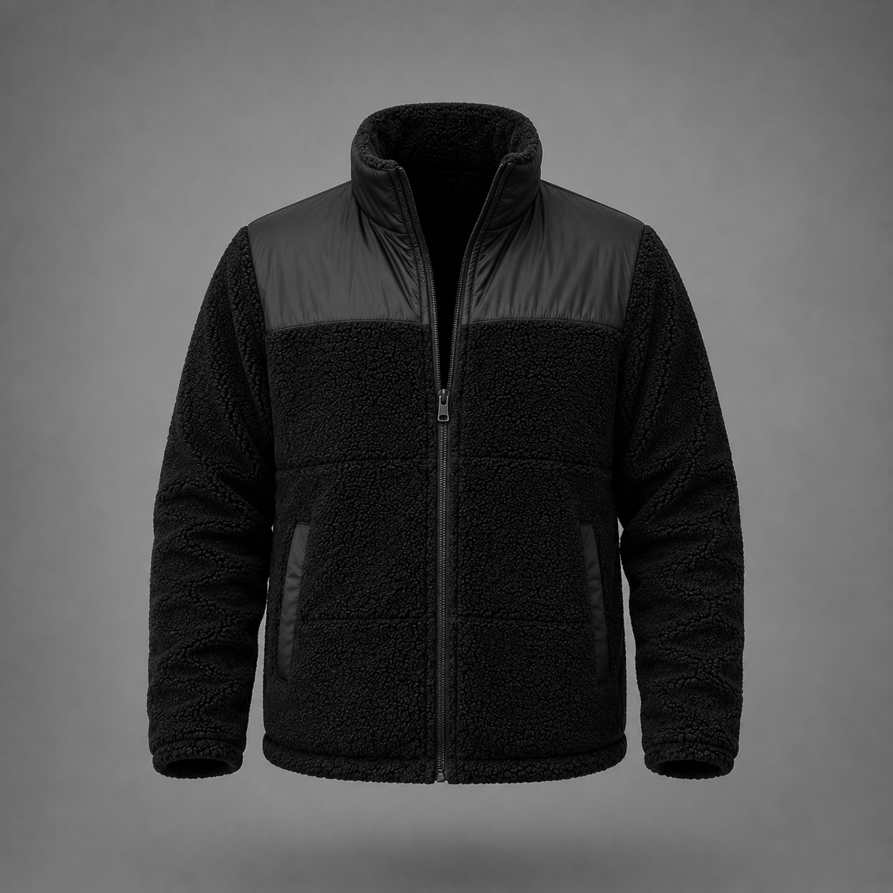 CHAQUETA TEDDY NEGRA - Imagen 3