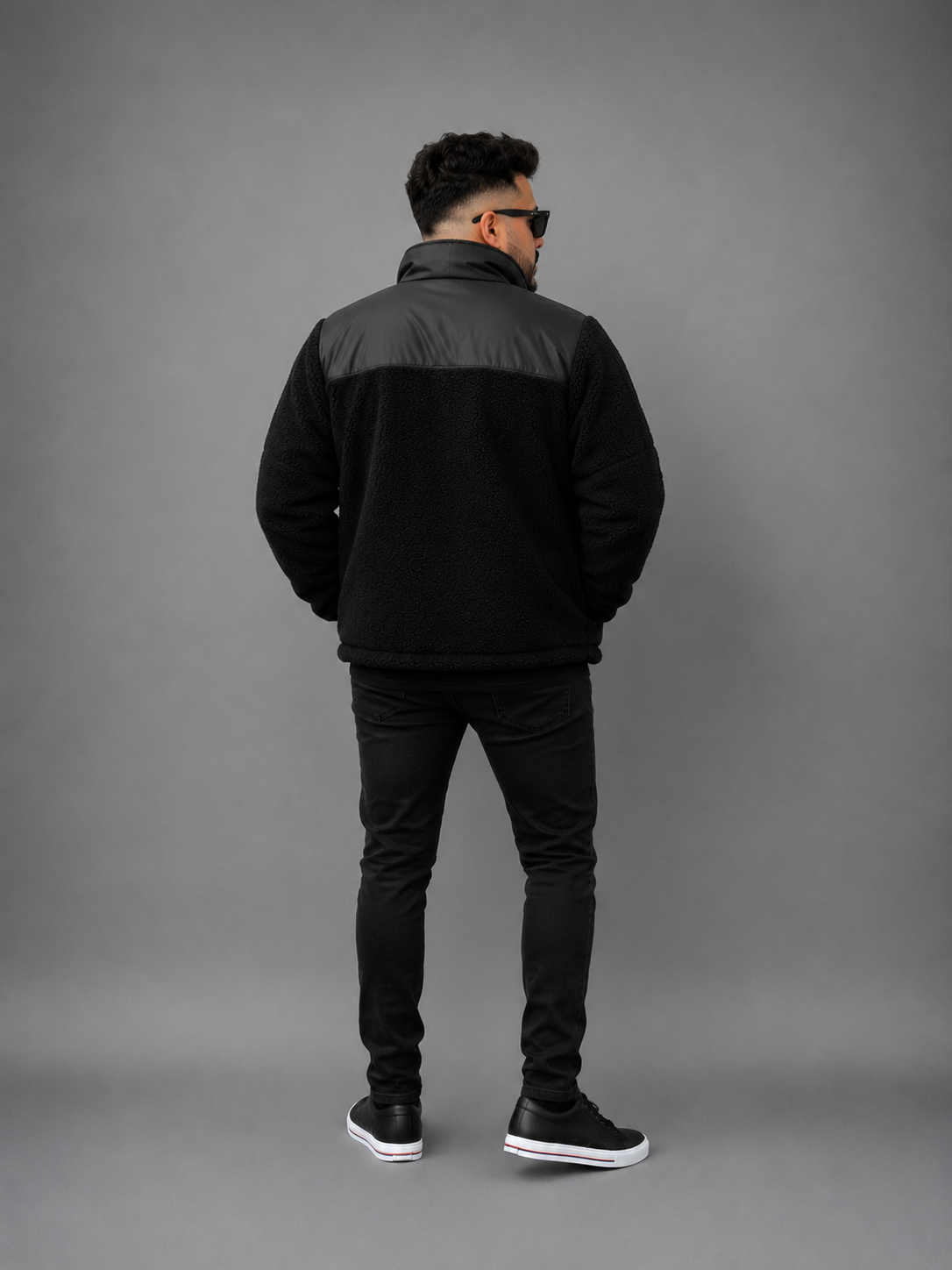 CHAQUETA TEDDY NEGRA - Imagen 8