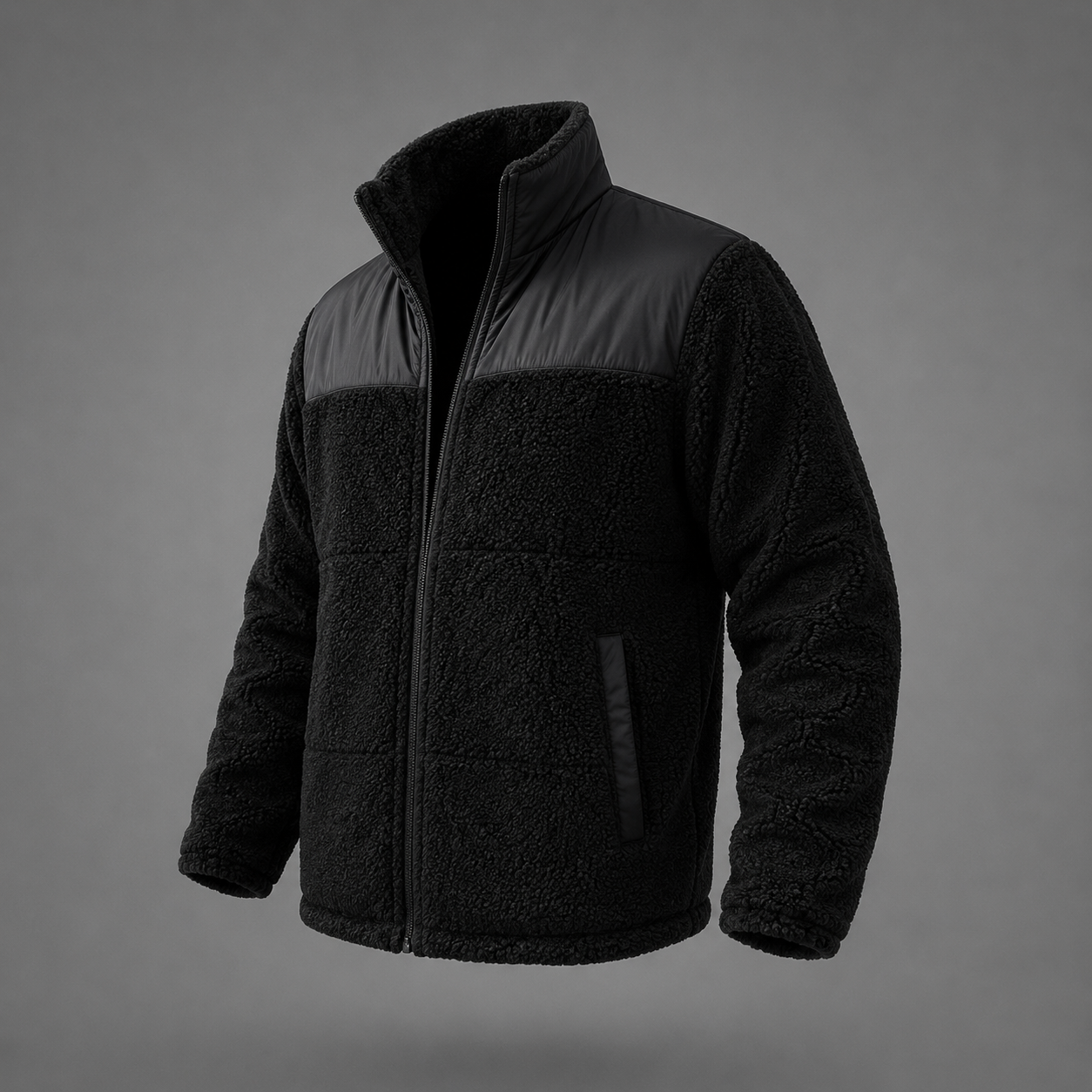 CHAQUETA TEDDY NEGRA - Imagen 5